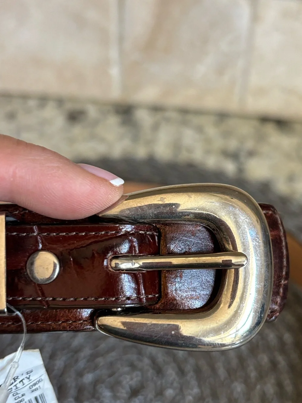 Nadim Women’s or Men’s Leather Brown Cognac Belt